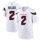 Choea H.Texans #2 Calen Bullock Player White Home Game Stitched Jerseys