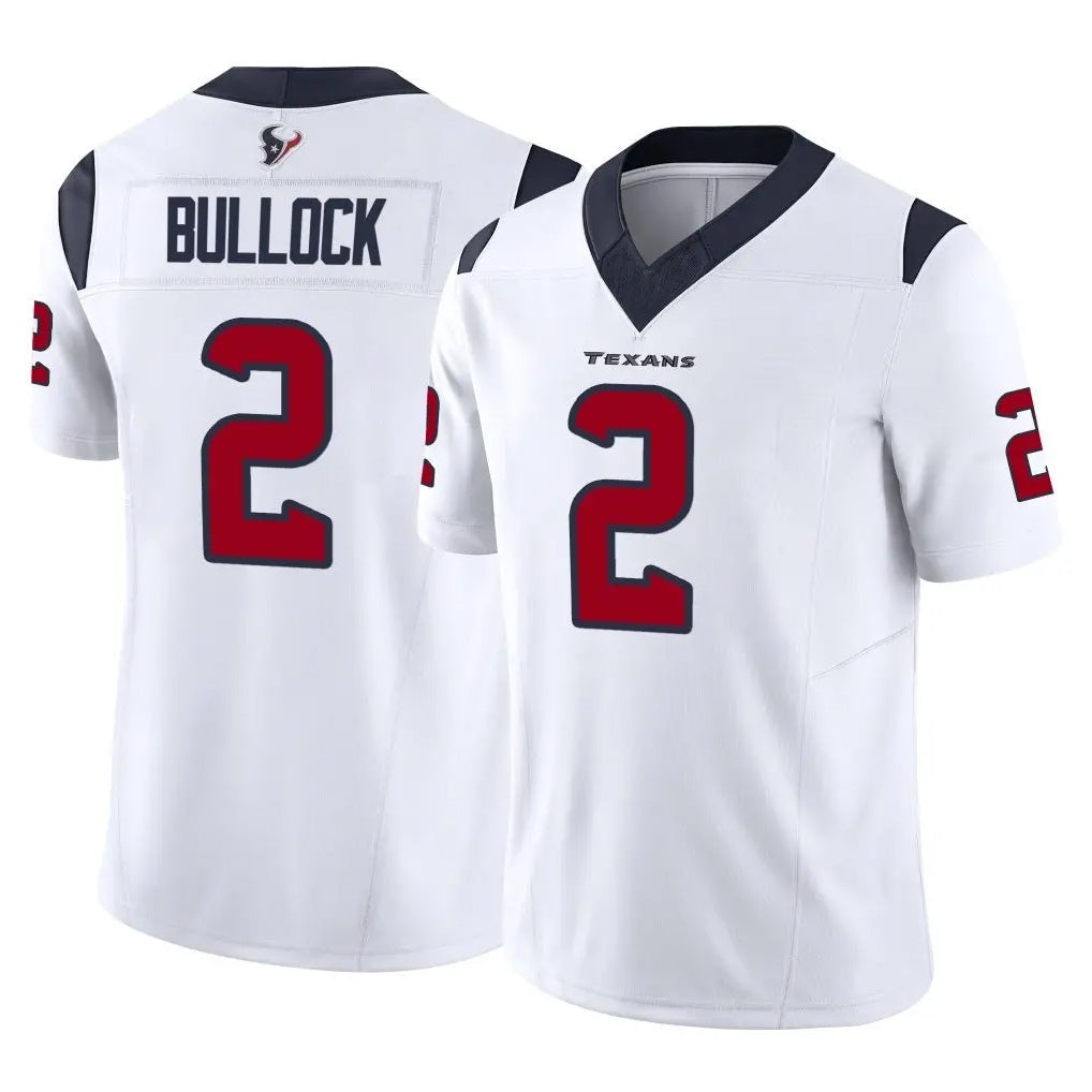 Choea H.Texans #2 Calen Bullock Player White Limited Vapor F.U.S.E. Home Game Stitched Jerseys