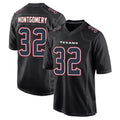 Choea H.Texans #32 David Montgomery Player Black Fashion Home Game Stitched Jerseys