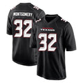 Choea H.Texans #32 David Montgomery Player Carbon Black Fashion Home Game Stitched Jerseys