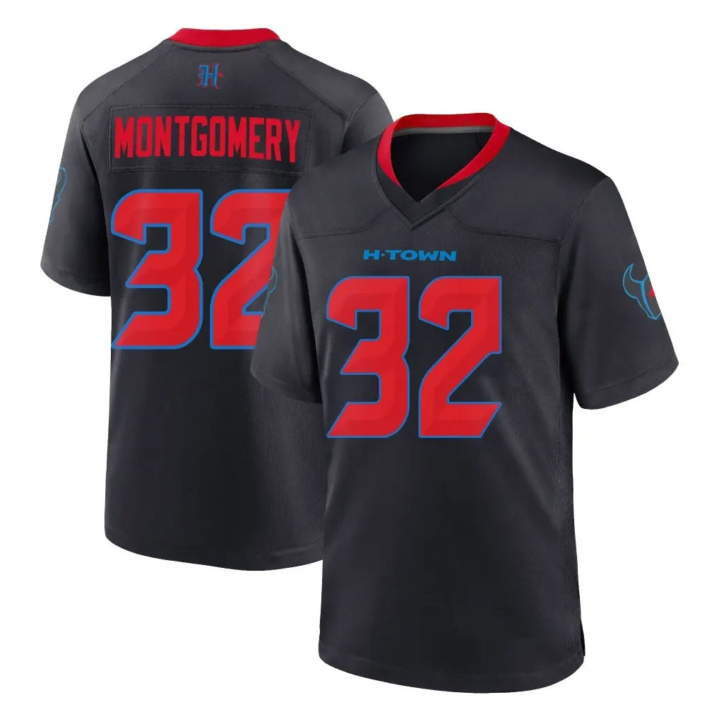 Choea H.Texans #32 David Montgomery Player Navy 2nd Alternate Home Game Stitched Jerseys
