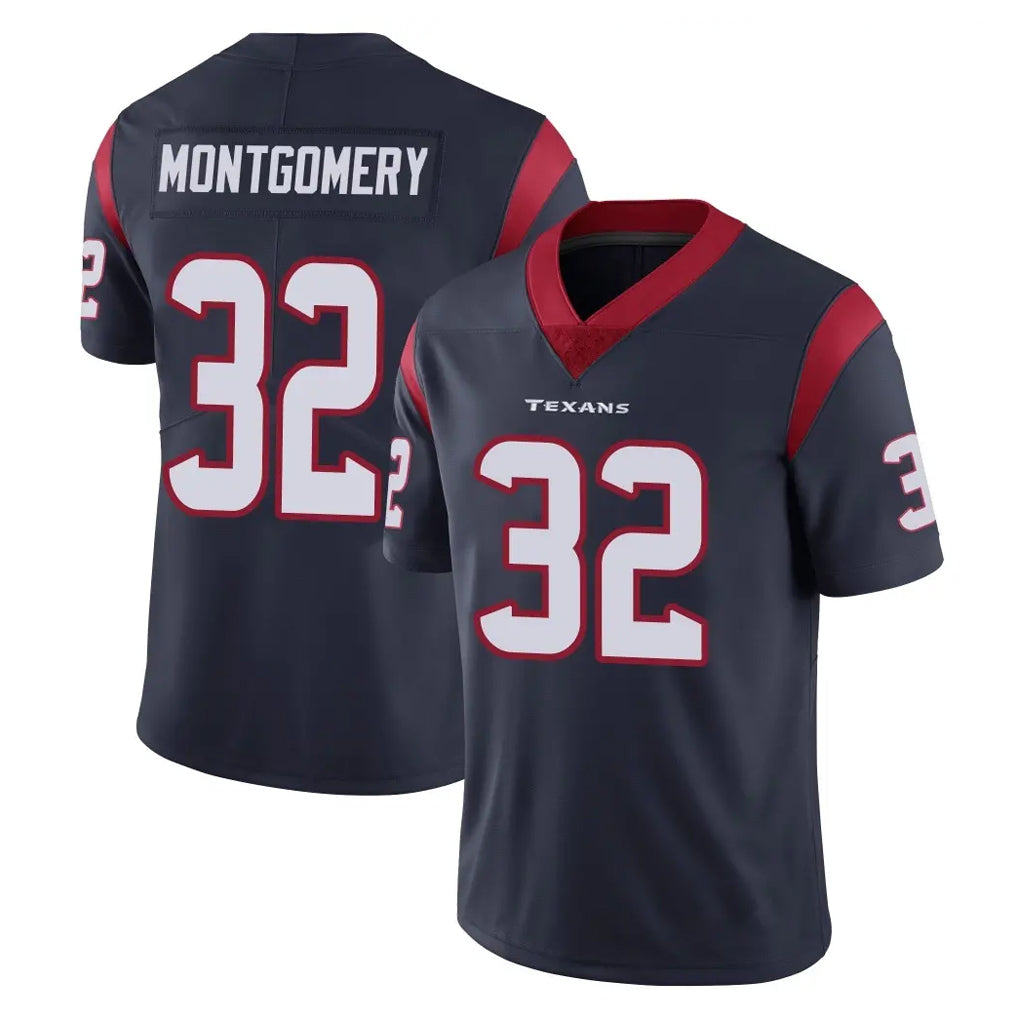 Choea H.Texans #32 David Montgomery Player Navy Limited Vapor Untouchable Home Game Stitched Jerseys