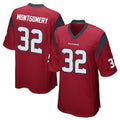 Choea H.Texans #32 David Montgomery Player Red Home Game Stitched Jerseys
