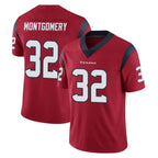 Choea H.Texans #32 David Montgomery Player Red Limited Vapor Untouchable Home Game Stitched Jerseys
