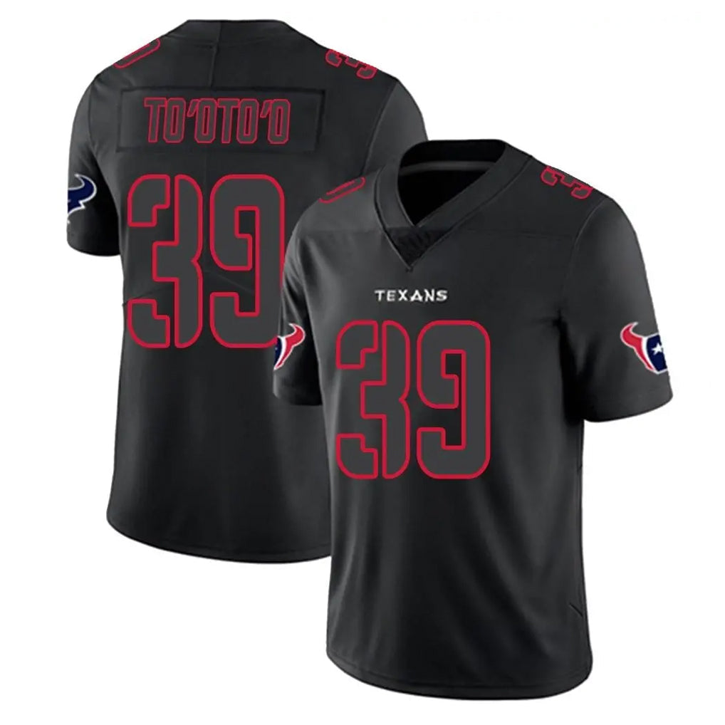 Choea H.Texans #39 Henry To'oTo'o Player Black Impact Limited Game Stitched Jerseys