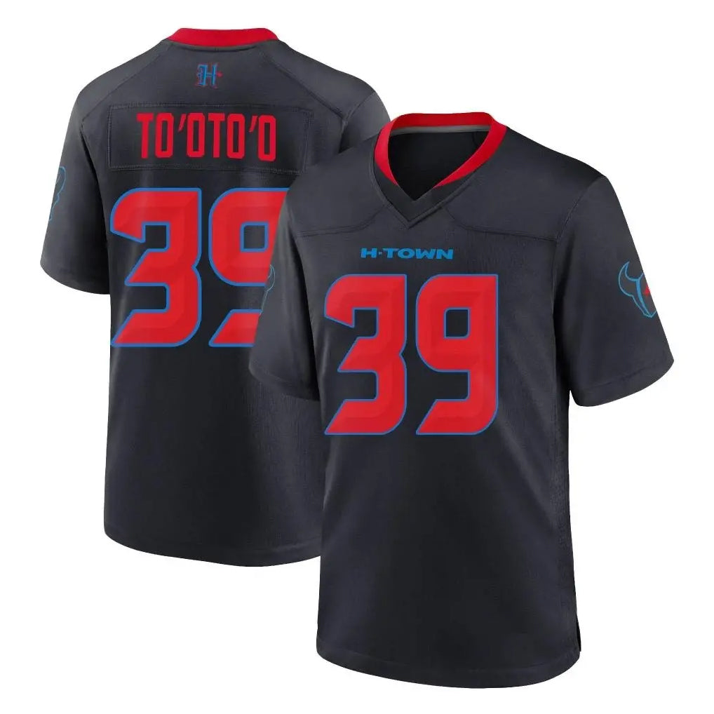 Choea H.Texans #39 Henry To'oTo'o Player Navy 2nd Alternate Home Game Stitched Jerseys