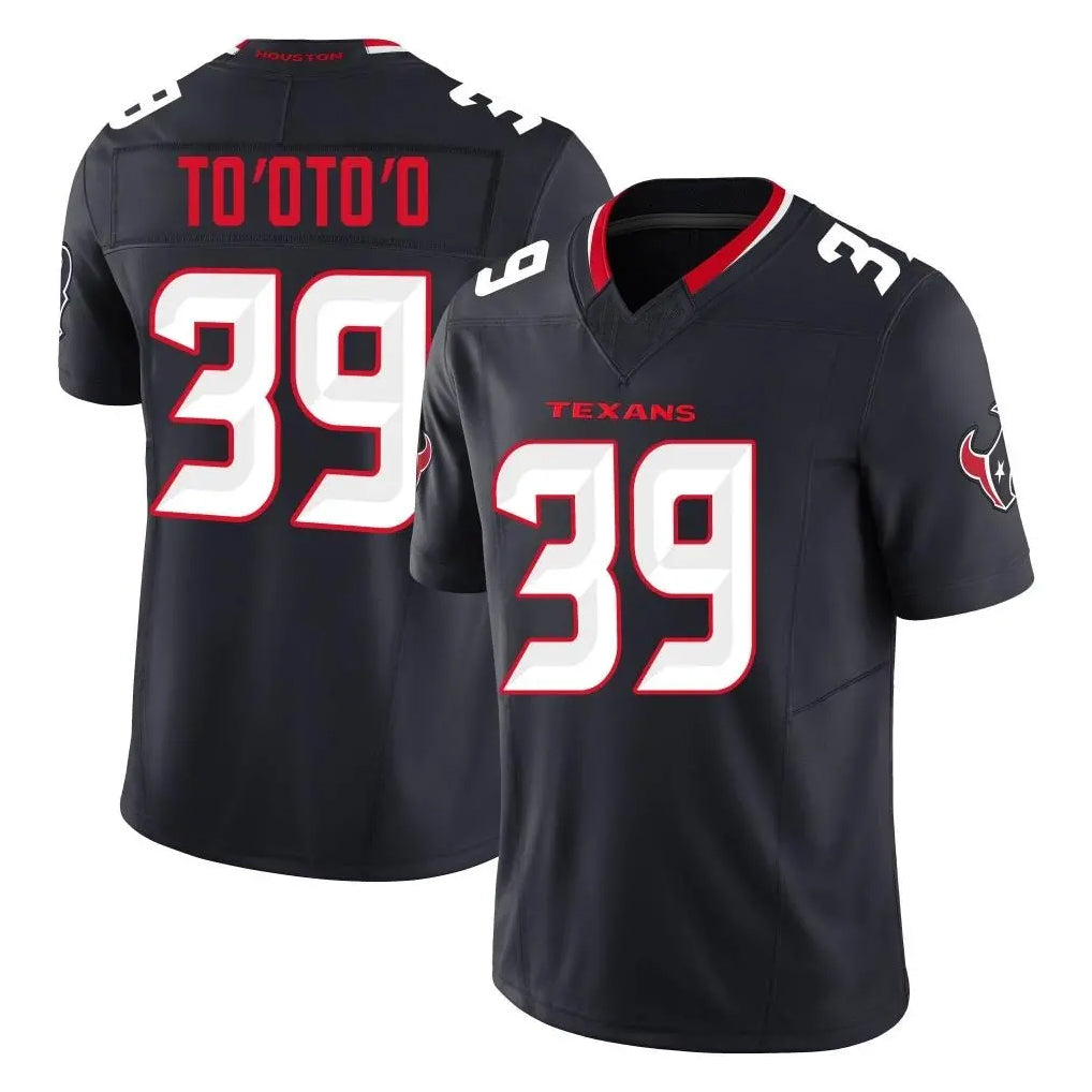 Choea H.Texans #39 Henry To'oTo'o Player Navy Limited Alternate Vapor F.U.S.E. Home Game Stitched Jerseys