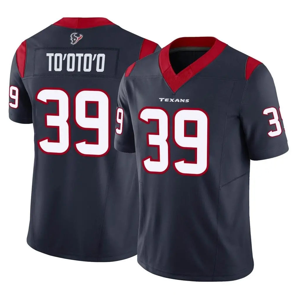 Choea H.Texans #39 Henry To'oTo'o Player Navy Limited Vapor F.U.S.E. Home Game Stitched Jerseys