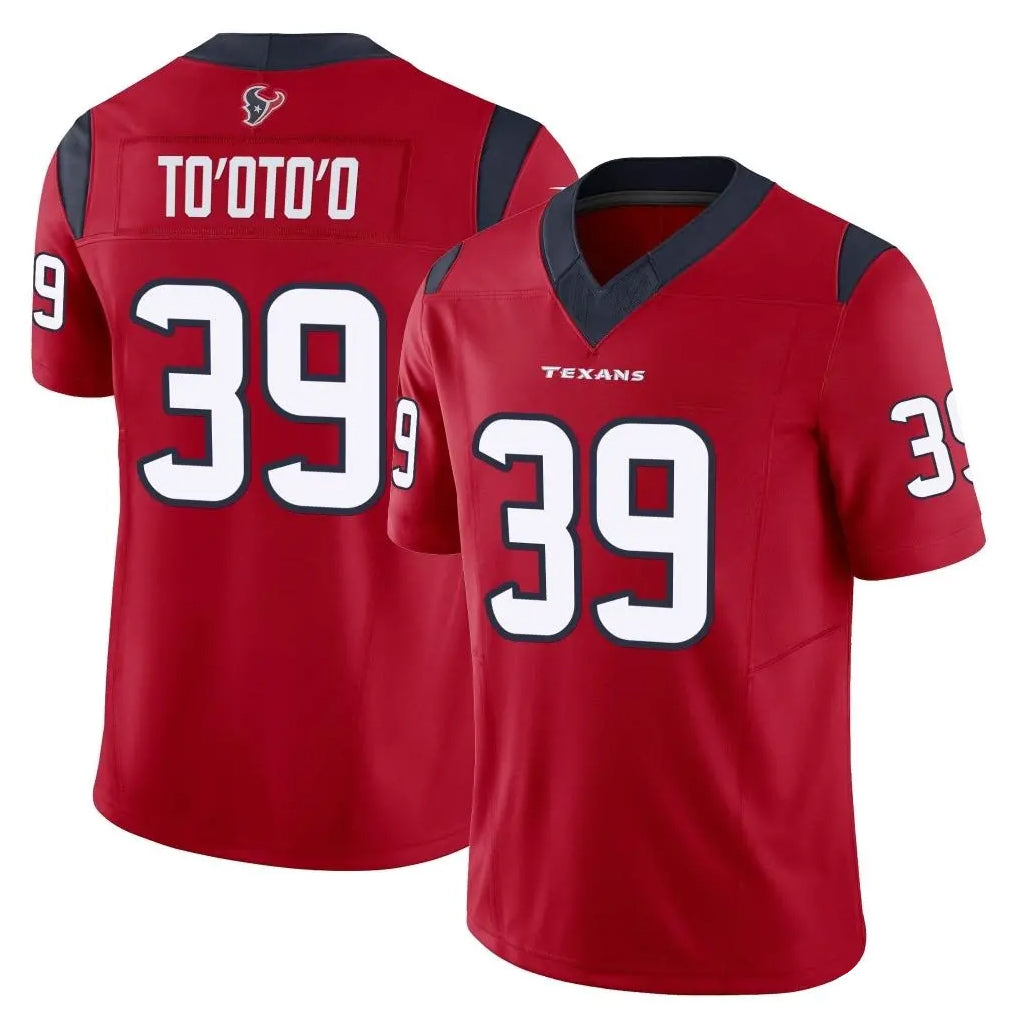 Choea H.Texans #39 Henry To'oTo'o Player Red Limited Vapor F.U.S.E. Home Game Stitched Jerseys