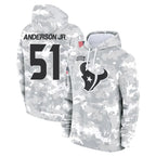 Choea H.Texans #51 Will Anderson Jr. Player Arctic Camo Salute to Service Hoodies Limited Game Stitched Jerseys