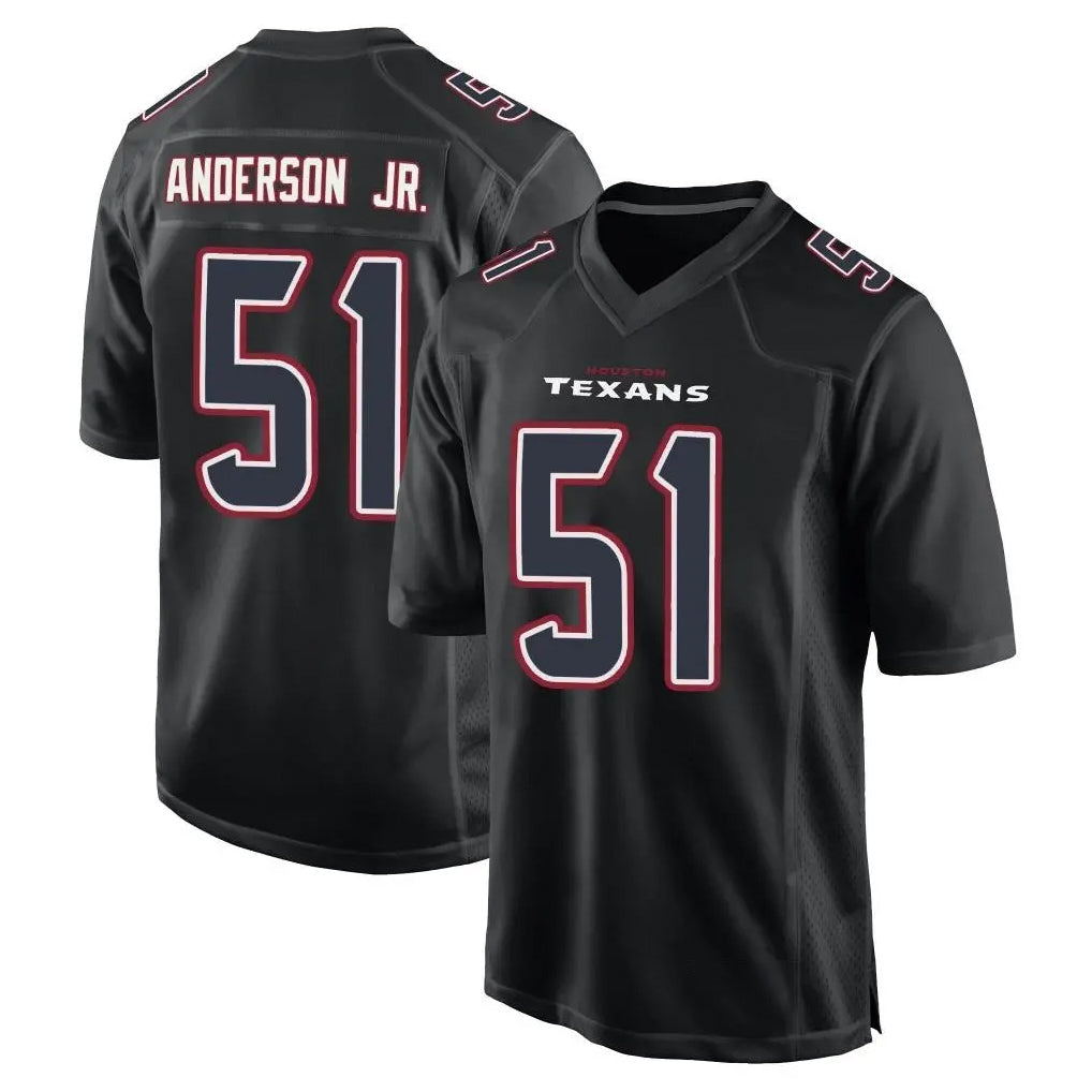 Choea H.Texans #51 Will Anderson Jr. Player Black Fashion Home Game Stitched Jerseys