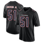 Choea H.Texans #51 Will Anderson Jr. Player Black Fashion Home Game Stitched Jerseys