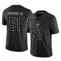 Choea H.Texans #51 Will Anderson Jr. Player Black Reflective Limited Game Stitched Jerseys