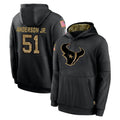 Choea H.Texans #51 Will Anderson Jr. Player Black Salute to Service Hoodies Limited Game Stitched Jerseys