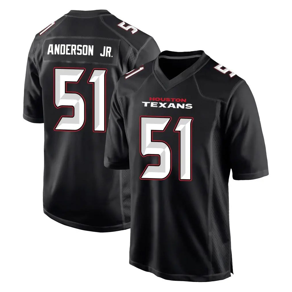 Choea H.Texans #51 Will Anderson Jr. Player Carbon Black Fashion Home Game Stitched Jerseys