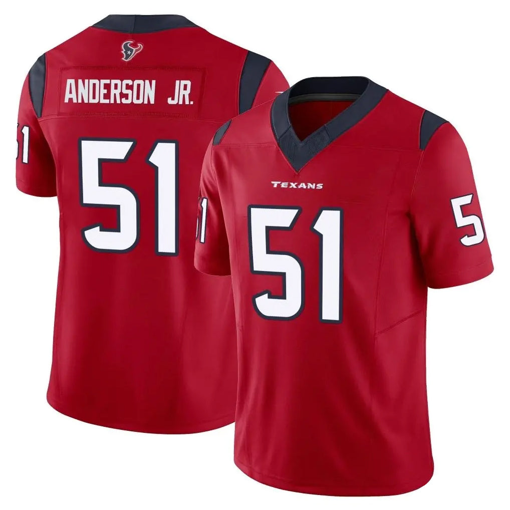 Choea H.Texans #51 Will Anderson Jr. Player Red Limited Vapor F.U.S.E. Home Game Stitched Jerseys