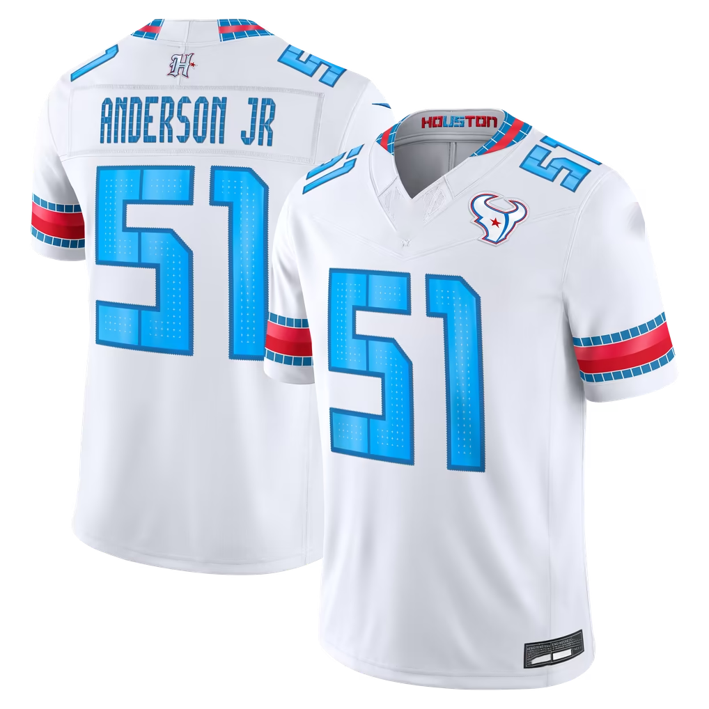 Choea H.Texans #51 Will Anderson Jr. White 2026 Rivalries Collection Limited Stitched Jerseys