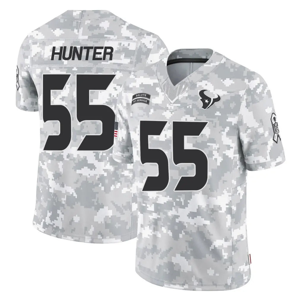 Choea H.Texans #55 Danielle Hunter Player Arctic Camo Salute To Service Limited Game Stitched Jerseys