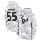 Choea H.Texans #55 Danielle Hunter Player Arctic Camo Salute to Service Hoodies Limited Game Stitched Jerseys