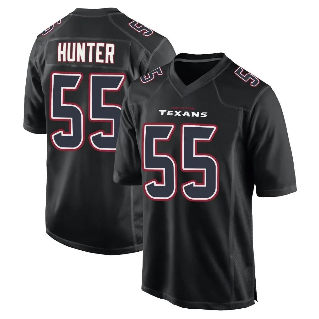 Choea H.Texans #55 Danielle Hunter Player Black Fashion Home Game Stitched Jerseys