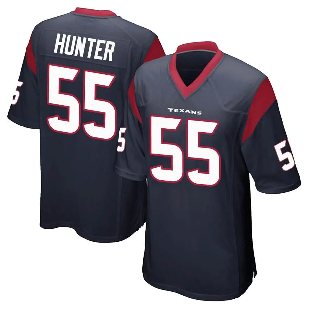 Choea H.Texans #55 Danielle Hunter Player Navy Home Game Stitched Jerseys