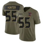 Choea H.Texans #55 Danielle Hunter Player Olive 2025 Salute To Service Limited Game Stitched Jerseys