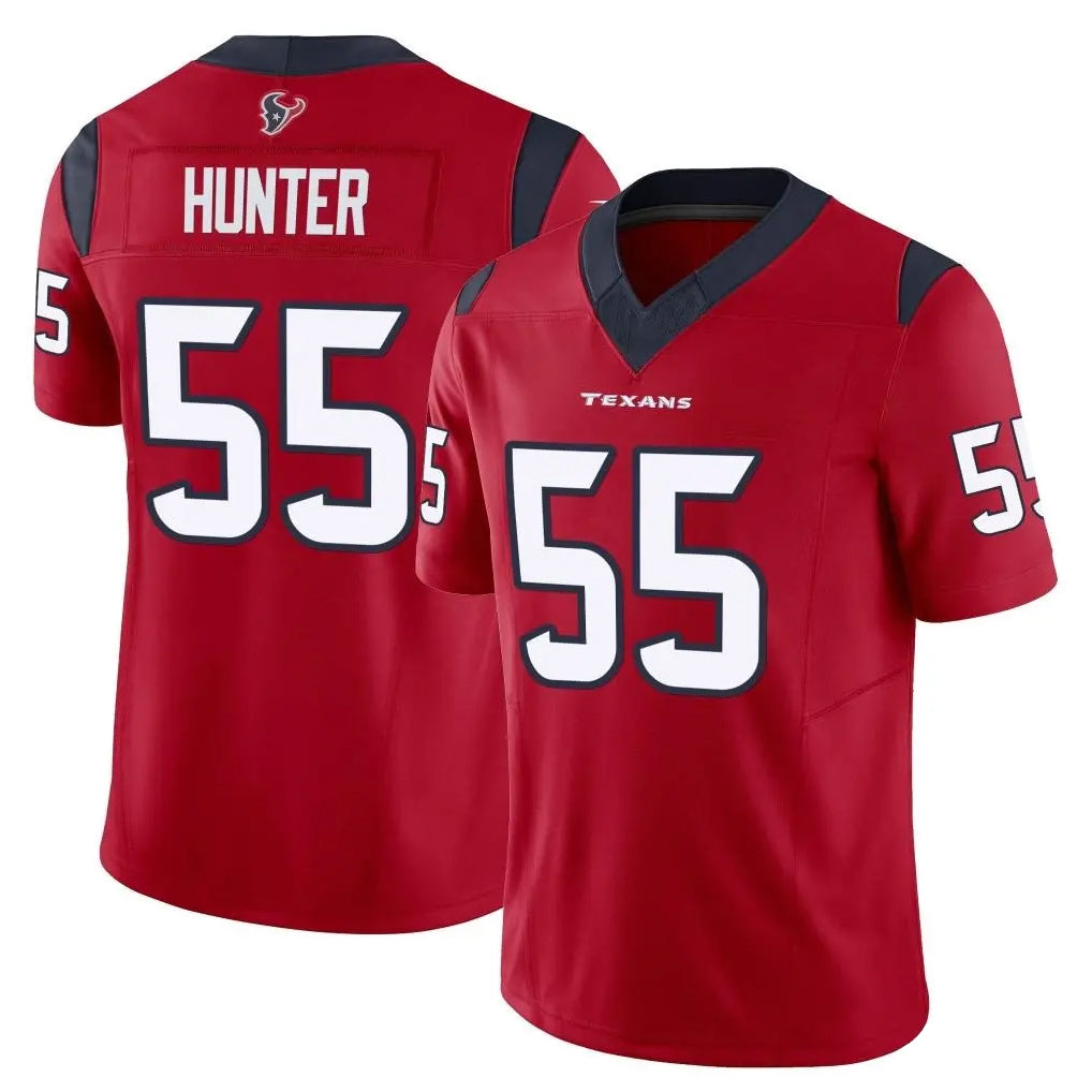Choea H.Texans #55 Danielle Hunter Player Red Limited Vapor F.U.S.E. Home Game Stitched Jerseys