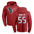 Choea H.Texans #55 Danielle Hunter Player Red Pro Line Pullover Hoodie Limited Game Stitched Jerseys