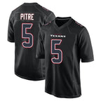 Choea H.Texans #5 Jalen Pitre Player Black Fashion Home Game Stitched Jerseys