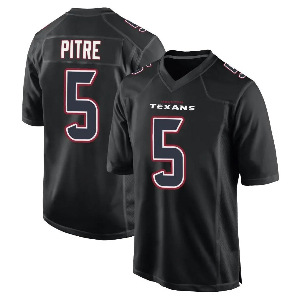 Choea H.Texans #5 Jalen Pitre Player Black Fashion Home Game Stitched Jerseys