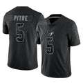 Choea H.Texans #5 Jalen Pitre Player Black Reflective Limited Game Stitched Jerseys