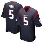 Choea H.Texans #5 Jalen Pitre Player Navy Home Game Stitched Jerseys