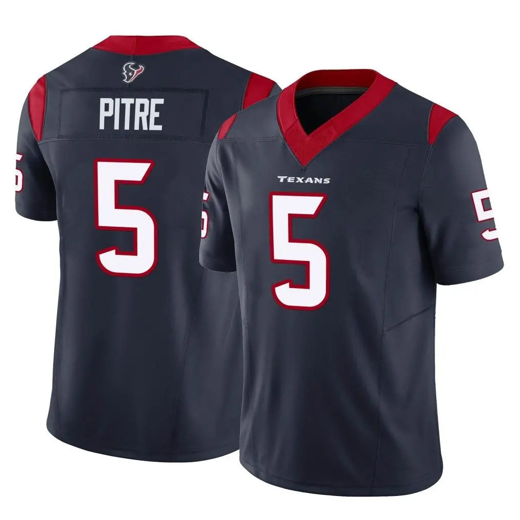 Choea H.Texans #5 Jalen Pitre Player Navy Limited Vapor F.U.S.E. Home Game Stitched Jerseys