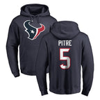 Choea H.Texans #5 Jalen Pitre Player Navy Pro Line Pullover Hoodie Limited Game Stitched Jerseys