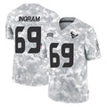 Choea H.Texans #69 Ed Ingram Player Arctic Camo Salute To Service Limited Game Stitched Jerseys