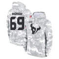 Choea H.Texans #69 Ed Ingram Player Arctic Camo Salute to Service Hoodies Limited Game Stitched Jerseys