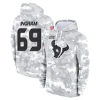 Choea H.Texans #69 Ed Ingram Player Arctic Camo Salute to Service Hoodies Limited Game Stitched Jerseys