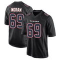 Choea H.Texans #69 Ed Ingram Player Black Fashion Home Game Stitched Jerseys