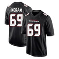Choea H.Texans #69 Ed Ingram Player Carbon Black Fashion Home Game Stitched Jerseys