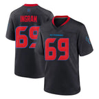Choea H.Texans #69 Ed Ingram Player Navy 2nd Alternate Home Game Stitched Jerseys