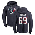 Choea H.Texans #69 Ed Ingram Player Navy Pro Line Pullover Hoodie Limited Game Stitched Jerseys