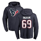 Choea H.Texans #69 Ed Ingram Player Navy Pro Line Pullover Hoodie Limited Game Stitched Jerseys