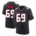 Choea H.Texans #69 Ed Ingram Player Navy Team Home Game Stitched Jerseys