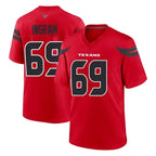 Choea H.Texans #69 Ed Ingram Player Red Alternate Home Game Stitched Jerseys