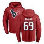 Choea H.Texans #69 Ed Ingram Player Red Pro Line Pullover Hoodie Limited Game Stitched Jerseys