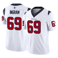 Choea H.Texans #69 Ed Ingram Player White Limited Vapor F.U.S.E. Home Game Stitched Jerseys