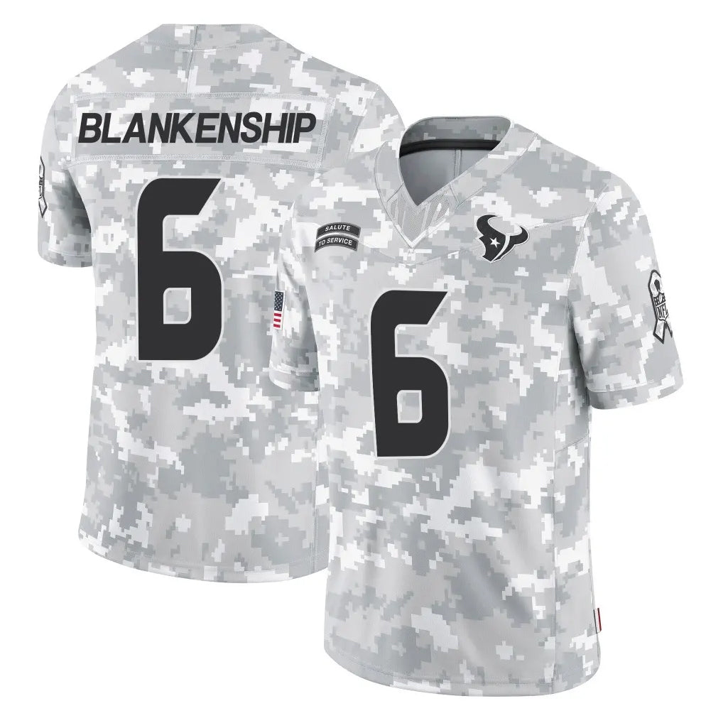 Choea H.Texans #6 Reed Blankenship Player Arctic Camo Salute To Service Limited Game Stitched Jerseys
