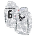 Choea H.Texans #6 Reed Blankenship Player Arctic Camo Salute to Service Hoodies Limited Game Stitched Jerseys