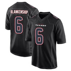 Choea H.Texans #6 Reed Blankenship Player Black Fashion Home Game Stitched Jerseys