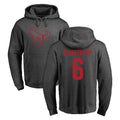 Choea H.Texans #6 Reed Blankenship Player Gray Pro Line Pullover Hoodie Limited Game Stitched Jerseys